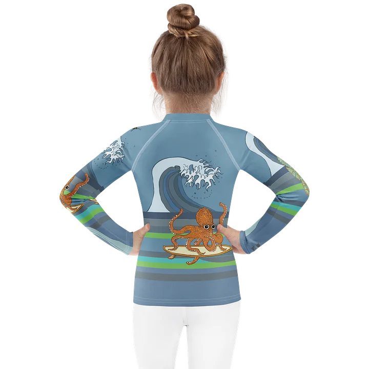 Octopus Wave Kids Rash Guard product image (2)