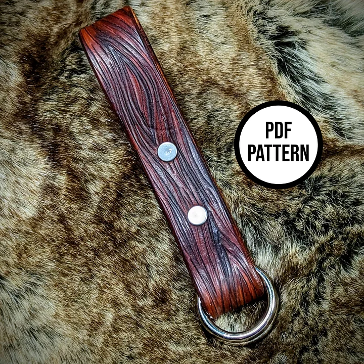 Woodgrain Leather Skirt Hike - PDF Pattern for Leatherwork product image (1)