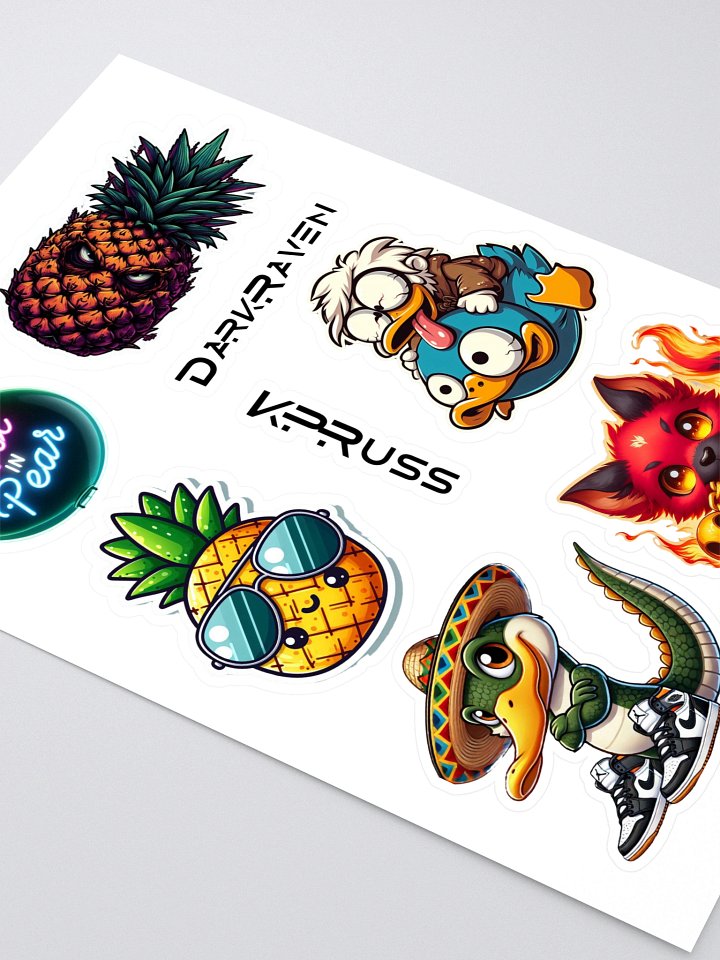 Whimsical Cartoon Sticker Sheet product image (2)