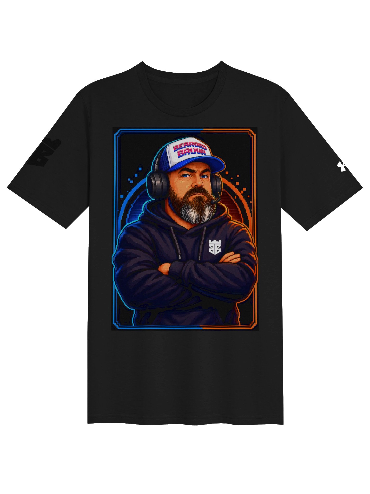 Bearded Bruva Neon Portrait Tee product image (1)