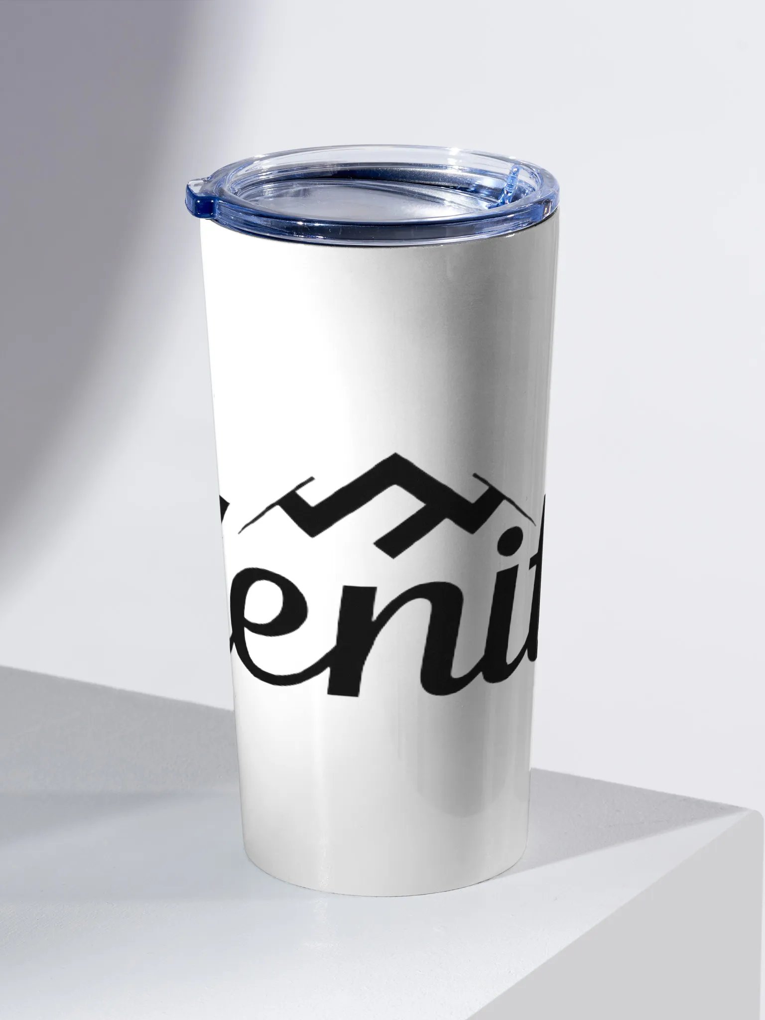 Zenith 20oz Insulated Stainless Steel Tumbler - White with Bold Mountain Design product image (2)