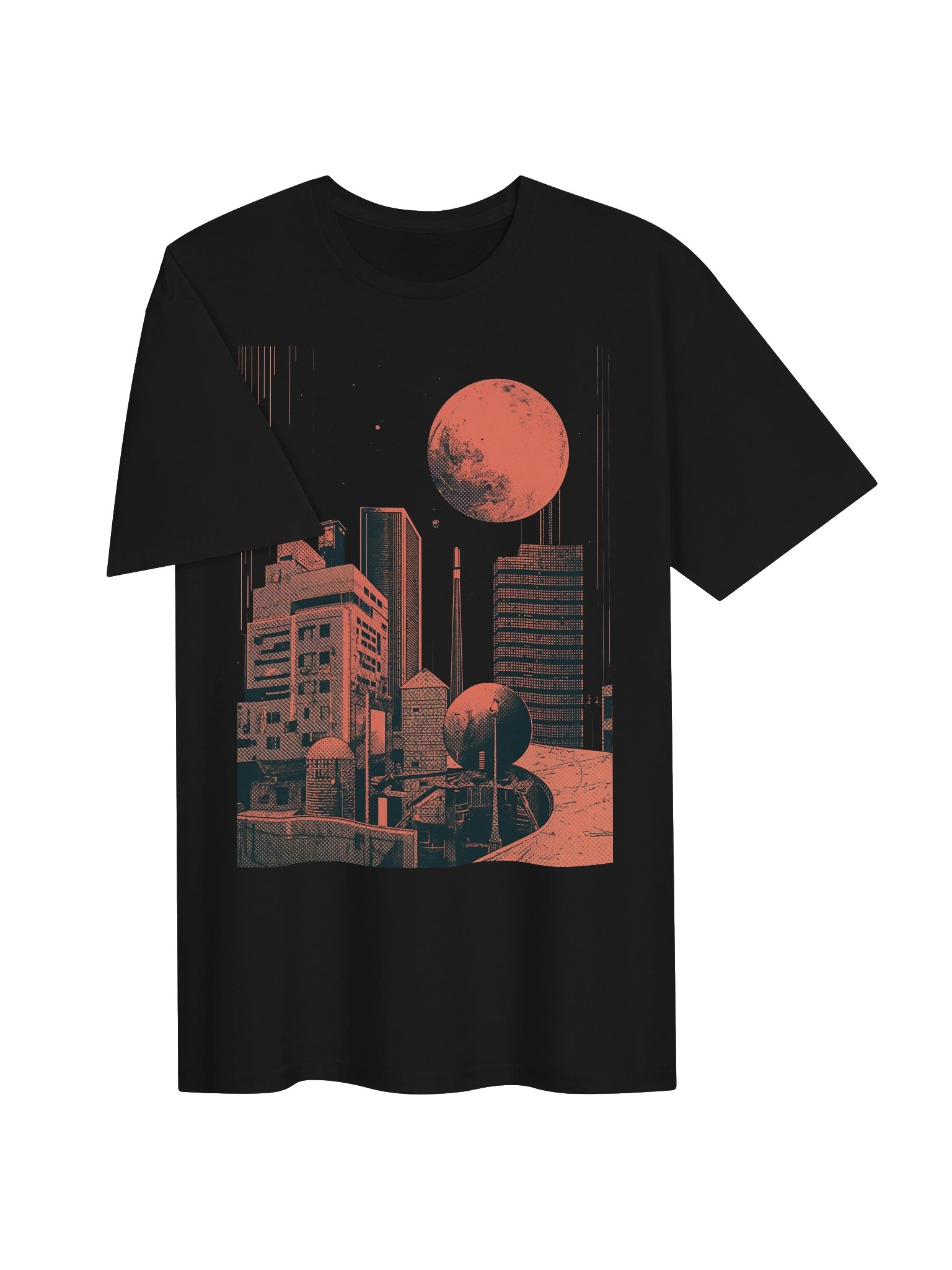 Retro Sci-Fi Skyline T-Shirt product image (3)