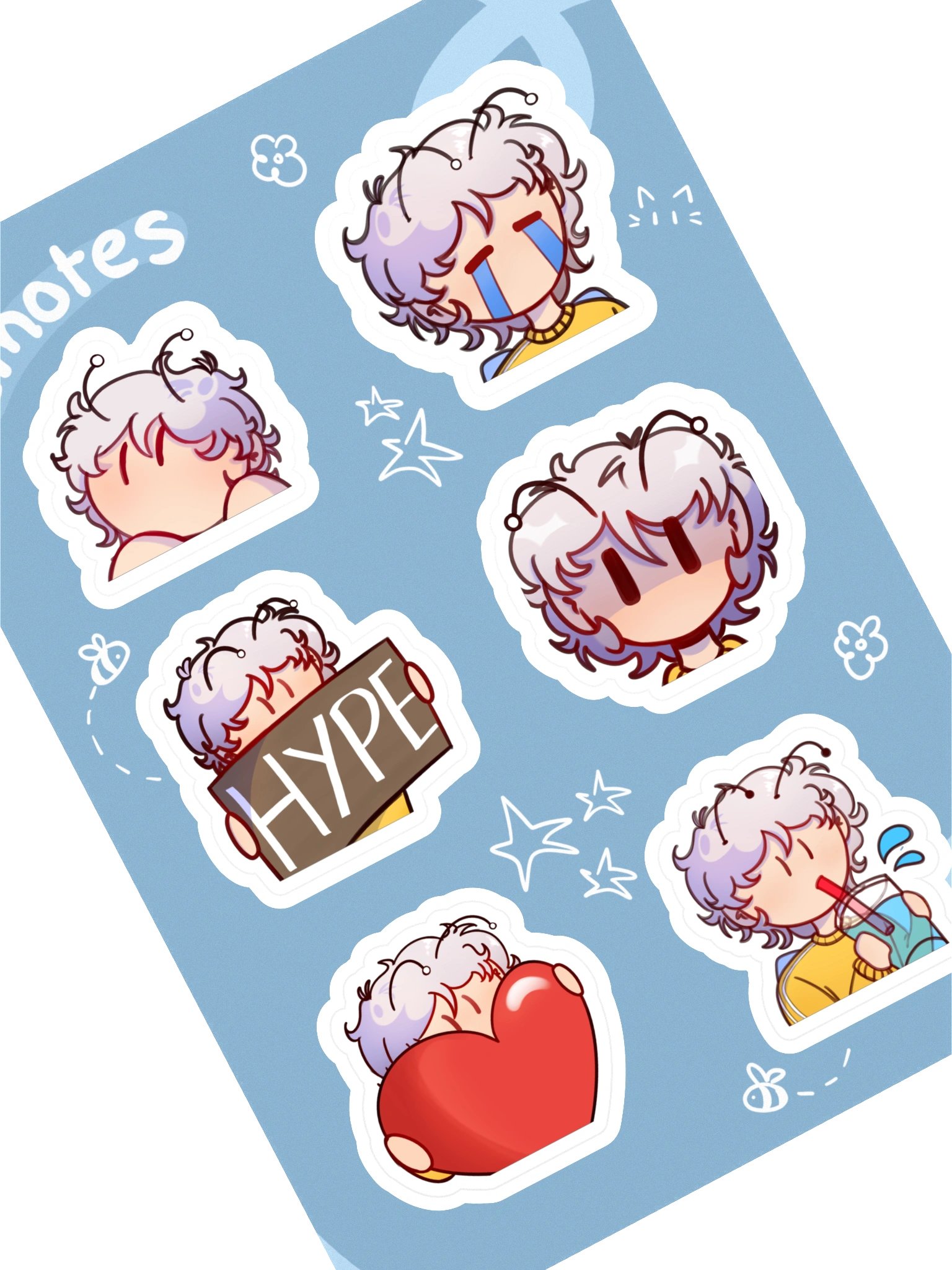 Emote Sticker Sheet product image (2)