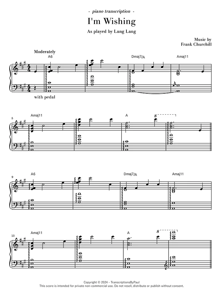 I'm Wishing - Lang Lang product image (1)