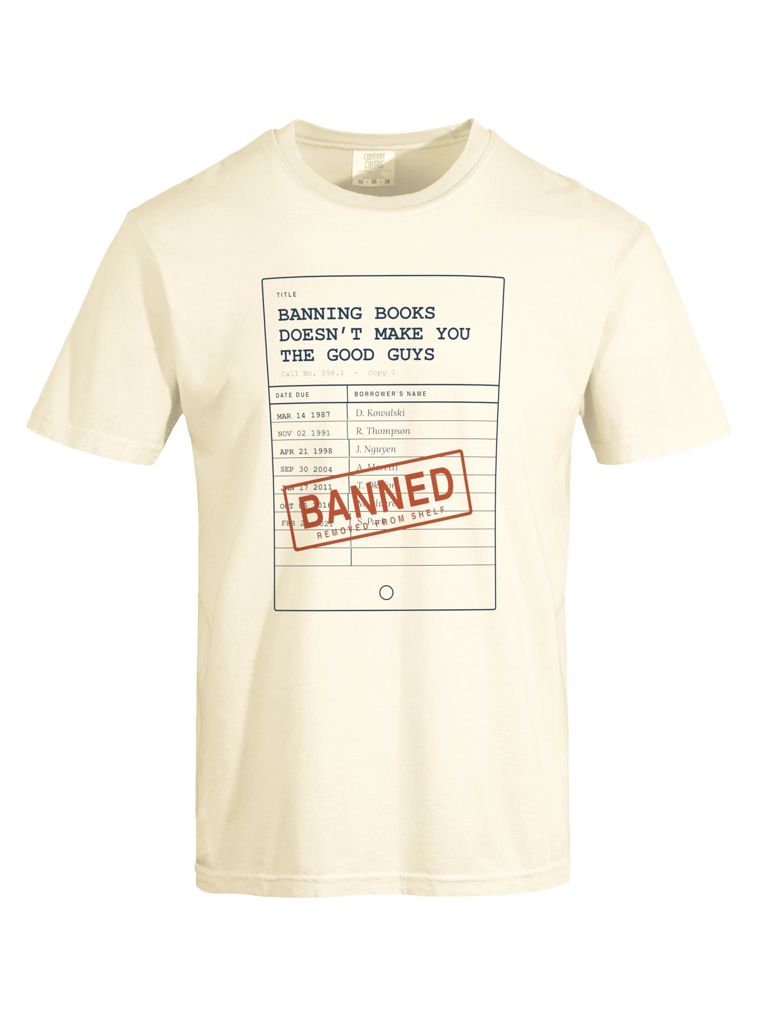 Banning Books — Library Card Tee product image (9)