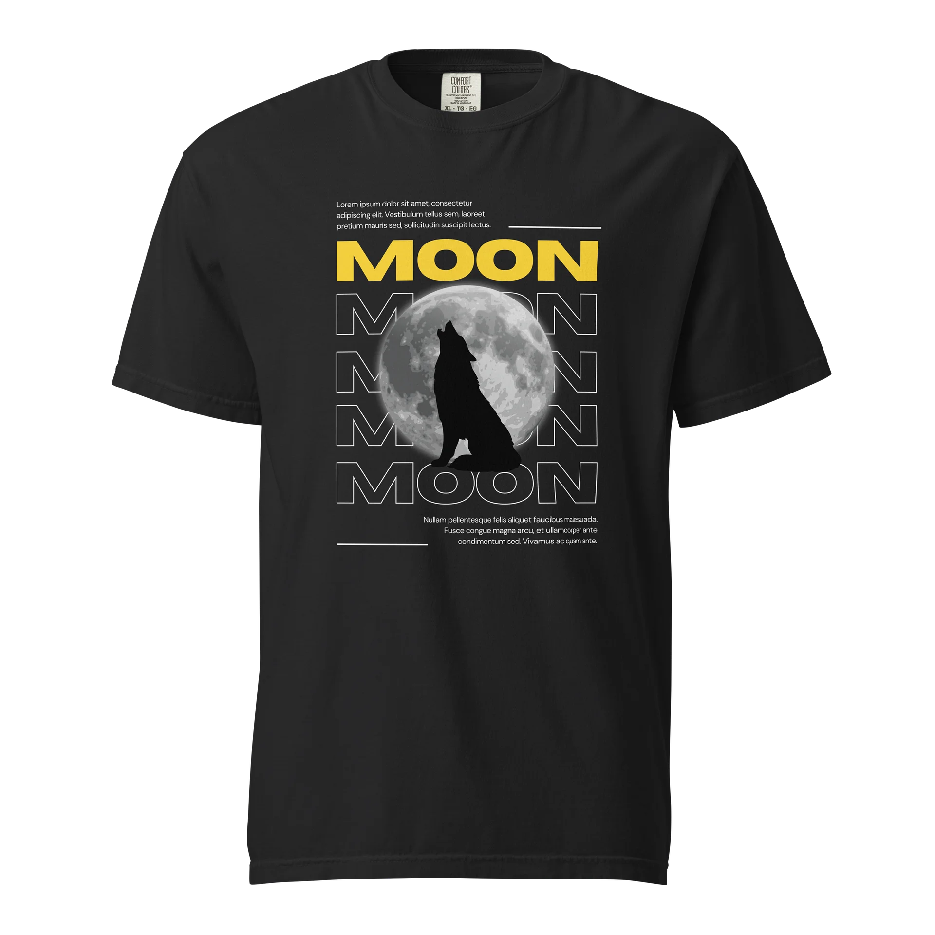 MOON Howling Wolf Graphic Tee product image (1)