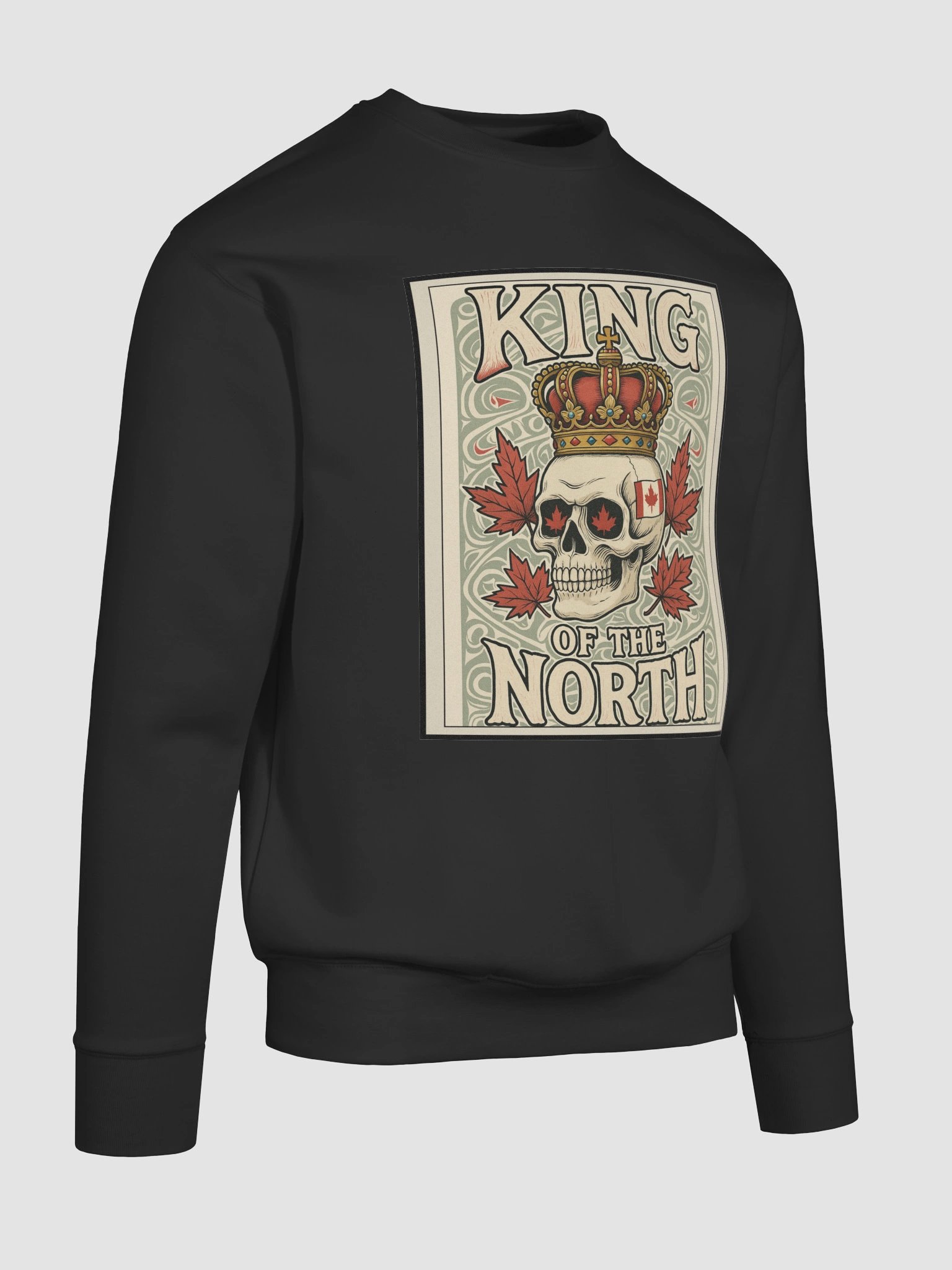 "KING OF THE NORTH" premium cotton sweatshirt product image (5)
