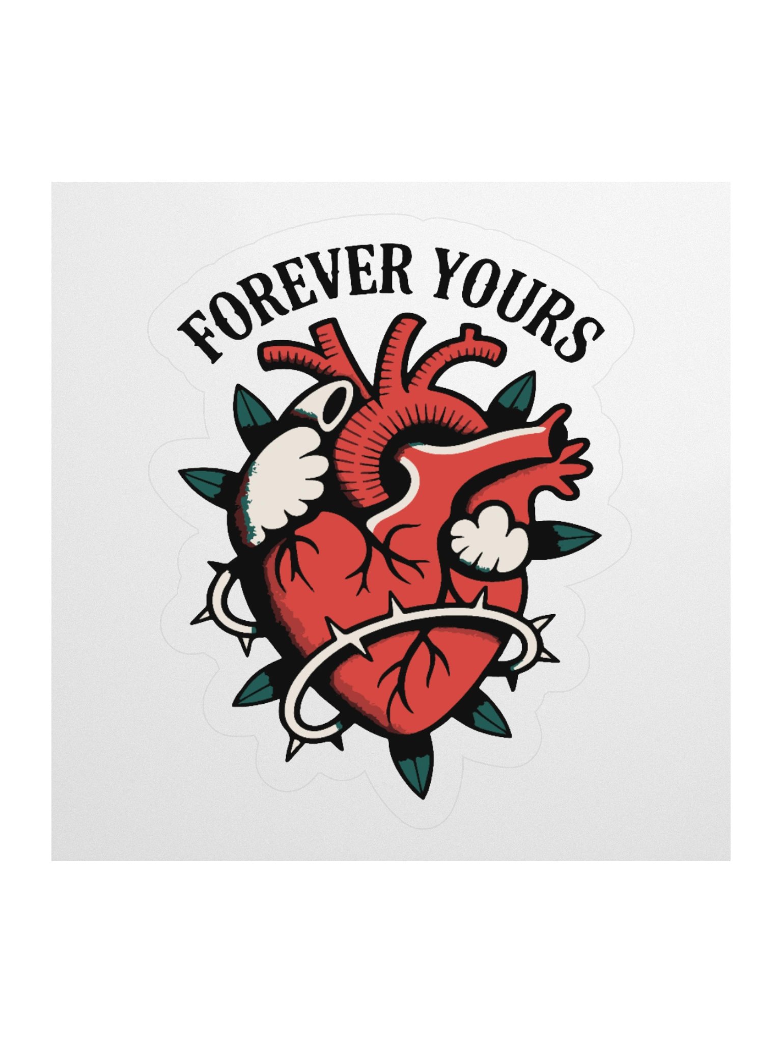 Forever Yours Heart Sticker product image (1)