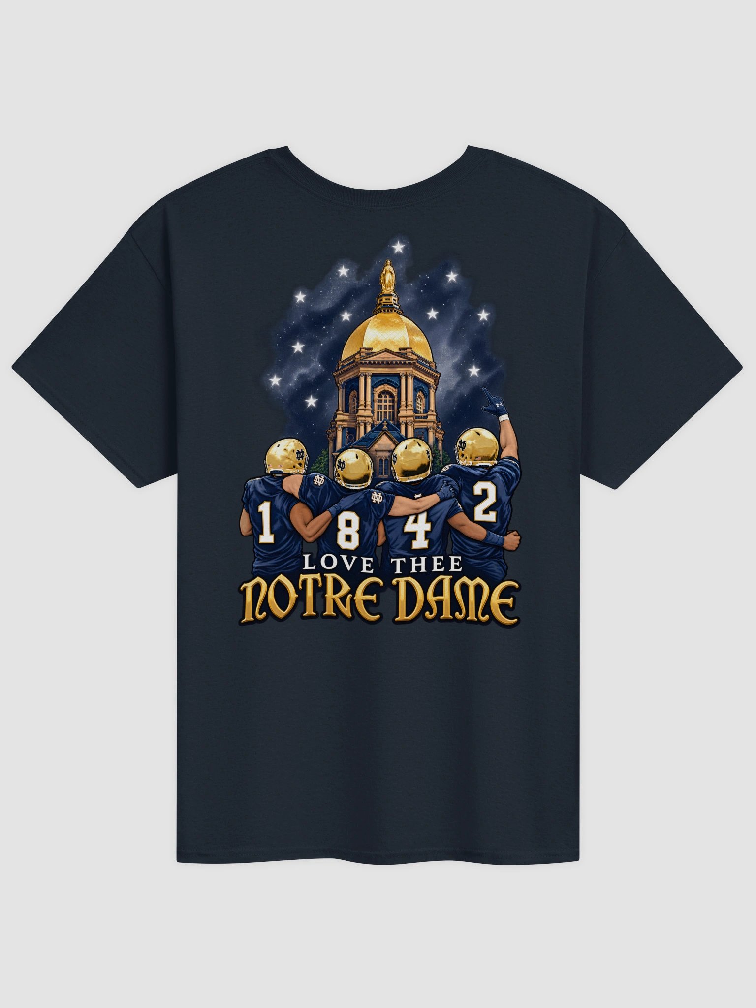 Notre Dame The Shirt 2026 Navy Blue T-Shirt - Fighting Irish Football Ring Edition product image (3)