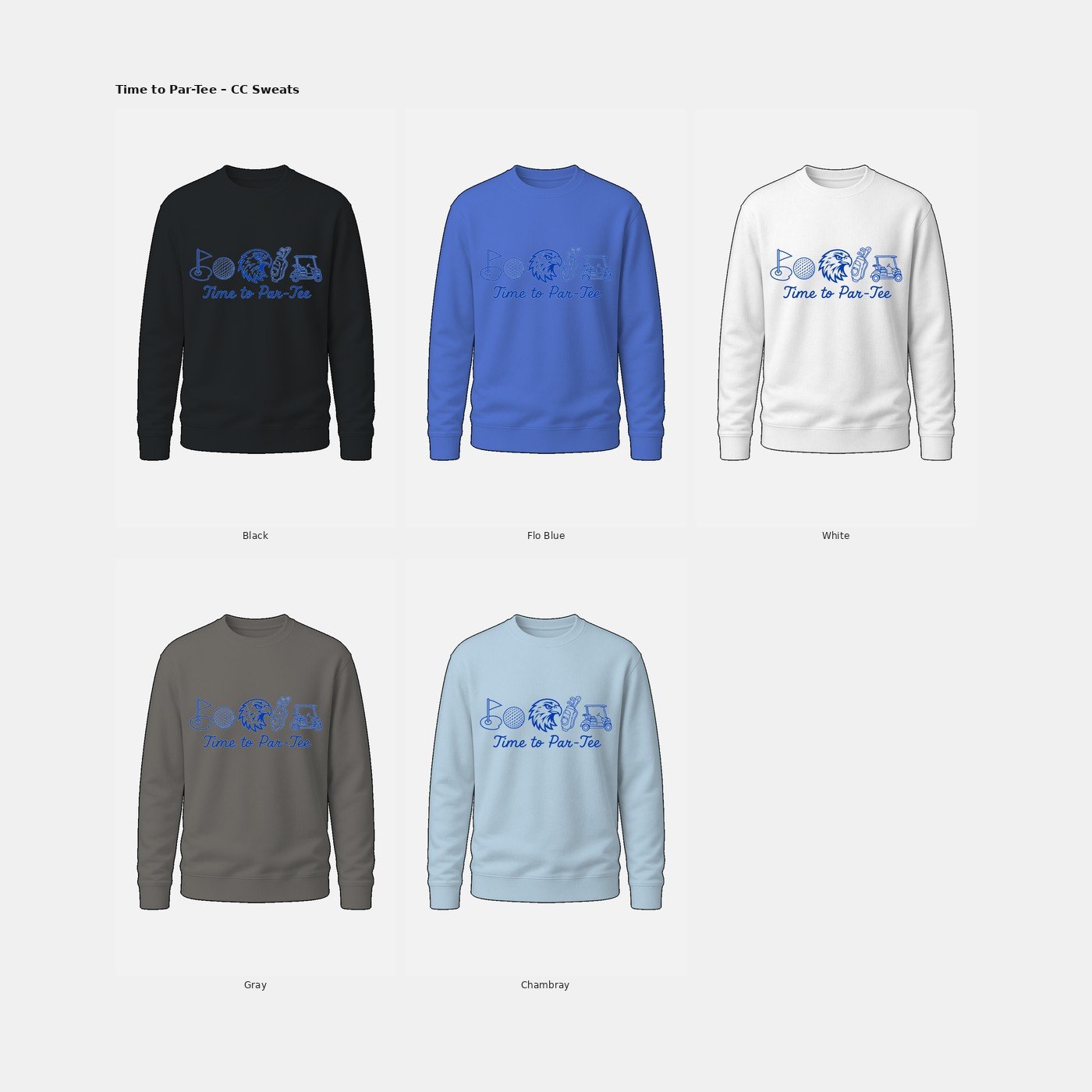 Time to Par Tee Comfort Colors Sweatshirt product image (5)