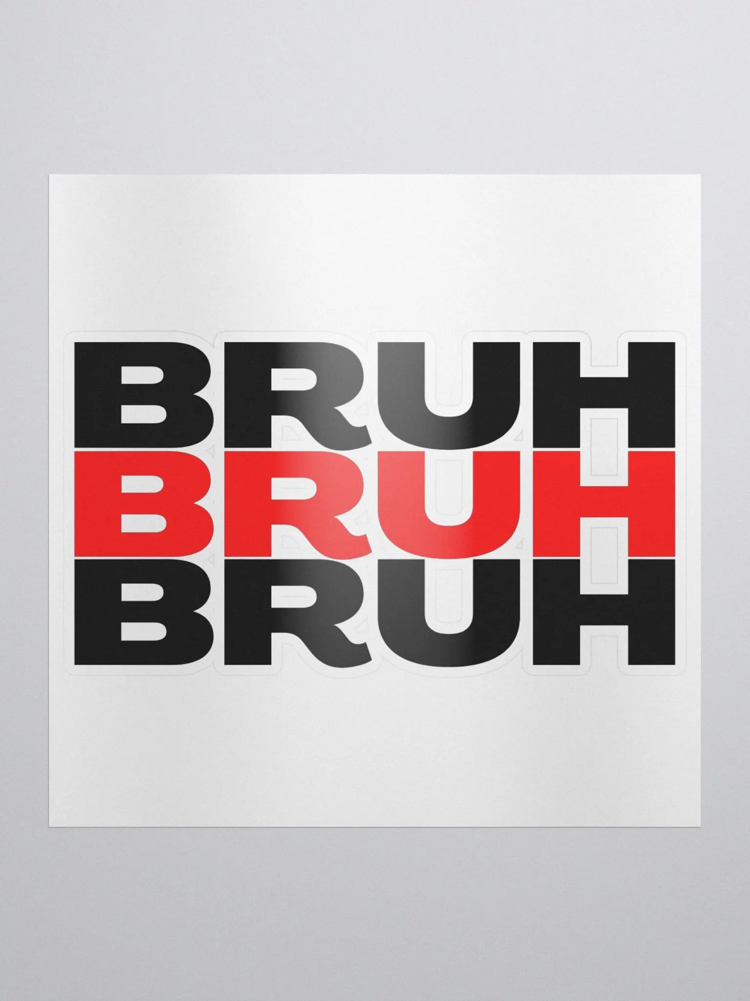 BRUH 3x Sticker product image (1)
