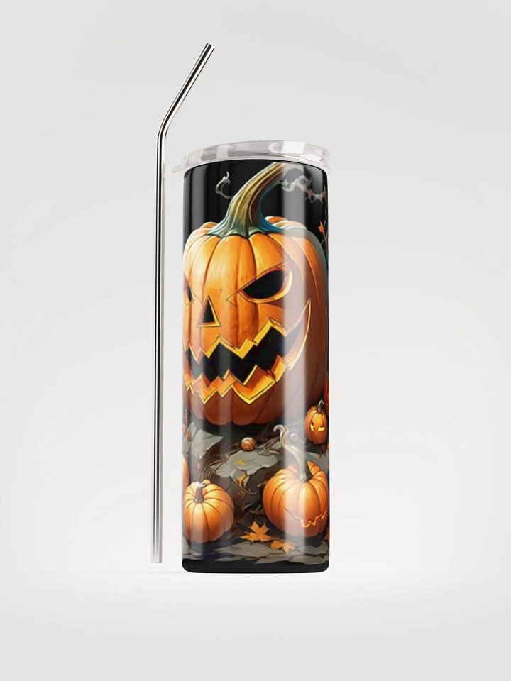 Grumpy Pumking Steel Tumbler product image (1)