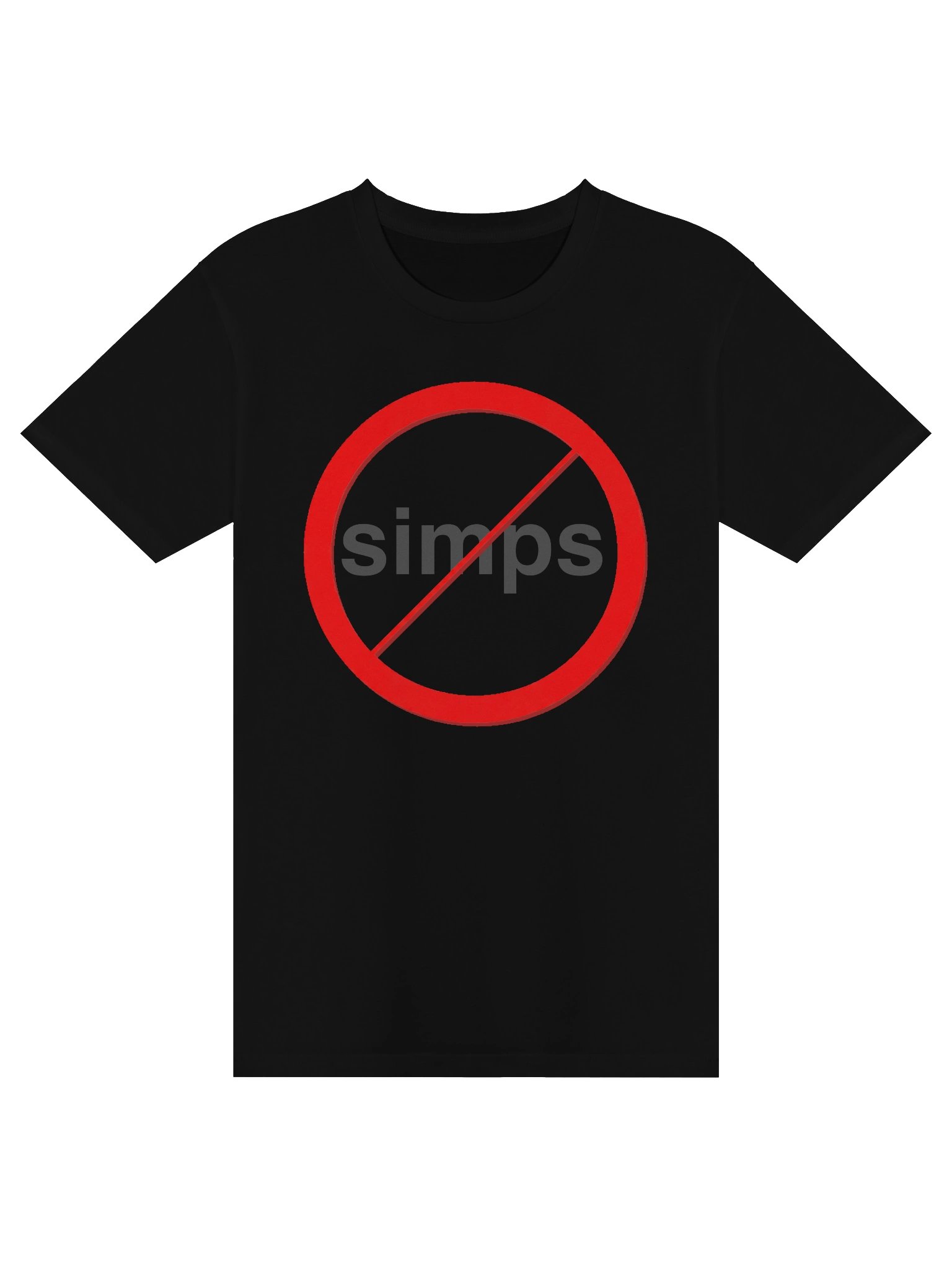 No simps Black on Black Tee product image (1)