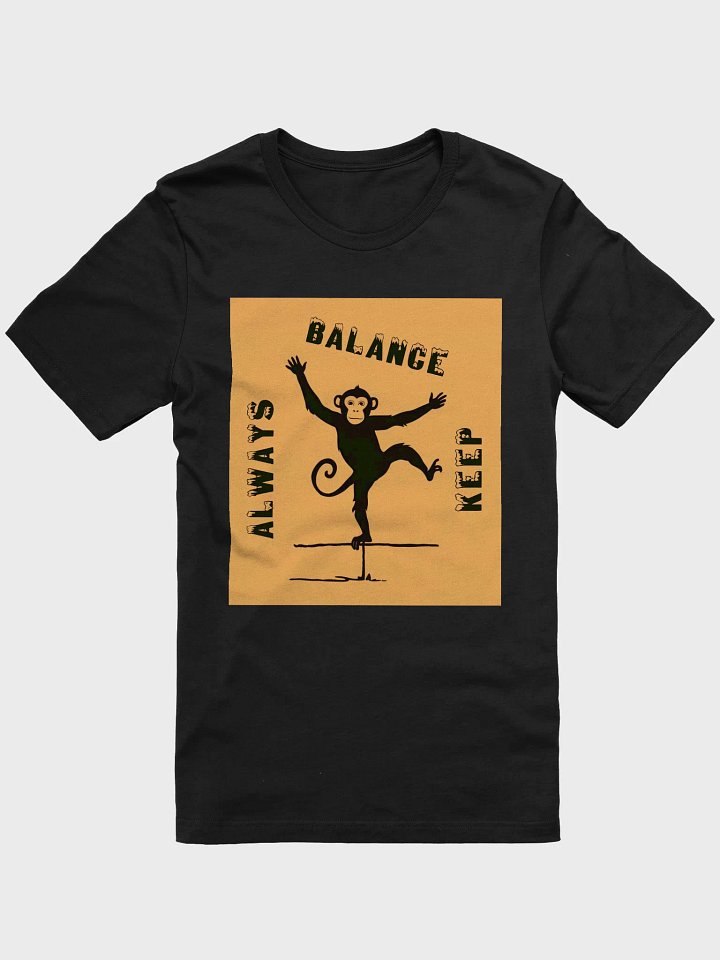 Balance Monkey Silhouette T-Shirt product image (3)
