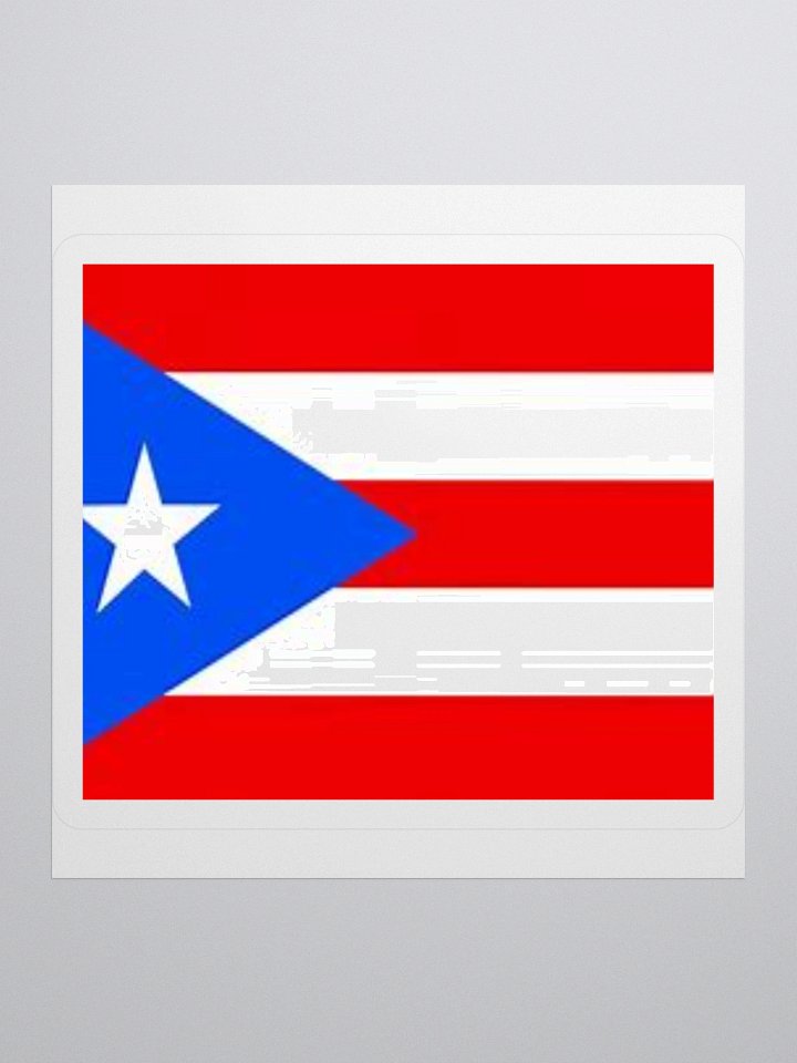Puerto Rican Flag Sticker - Durable Vinyl for Indoor Use - Multiple Sizes Available product image (2)