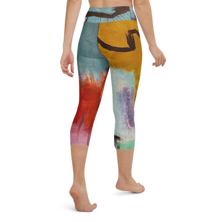 original artwork printed on yoga leggings, workout with style product image (2)