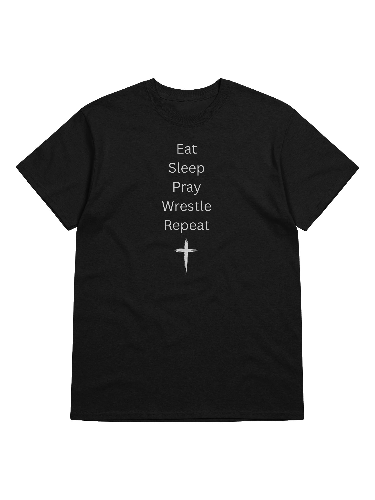 Eat Sleep Pray Wrestle Repeat T-Shirt product image (29)