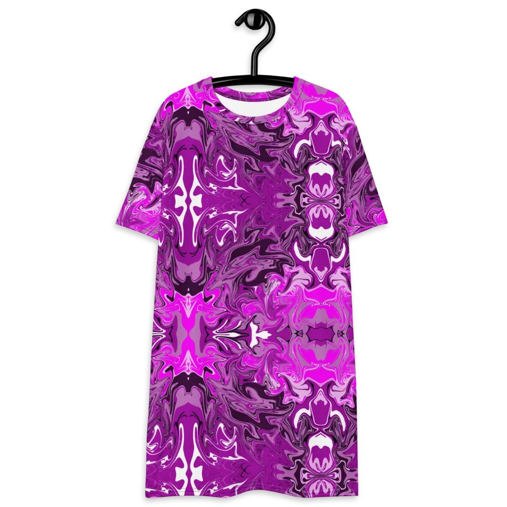 Pink Swirl T-Shirt Dress product image (5)