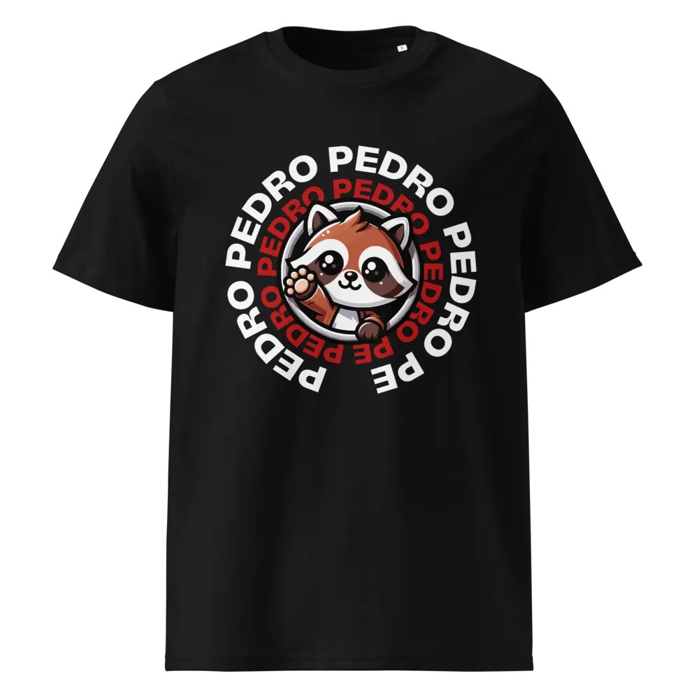Raccoon Pedro Pe Logo- Organic Cotton T-Shirt product image (1)