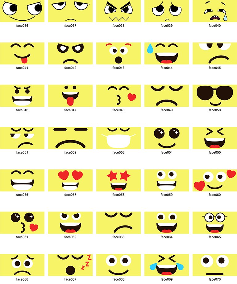 Individual Yellow Faces product image (2)