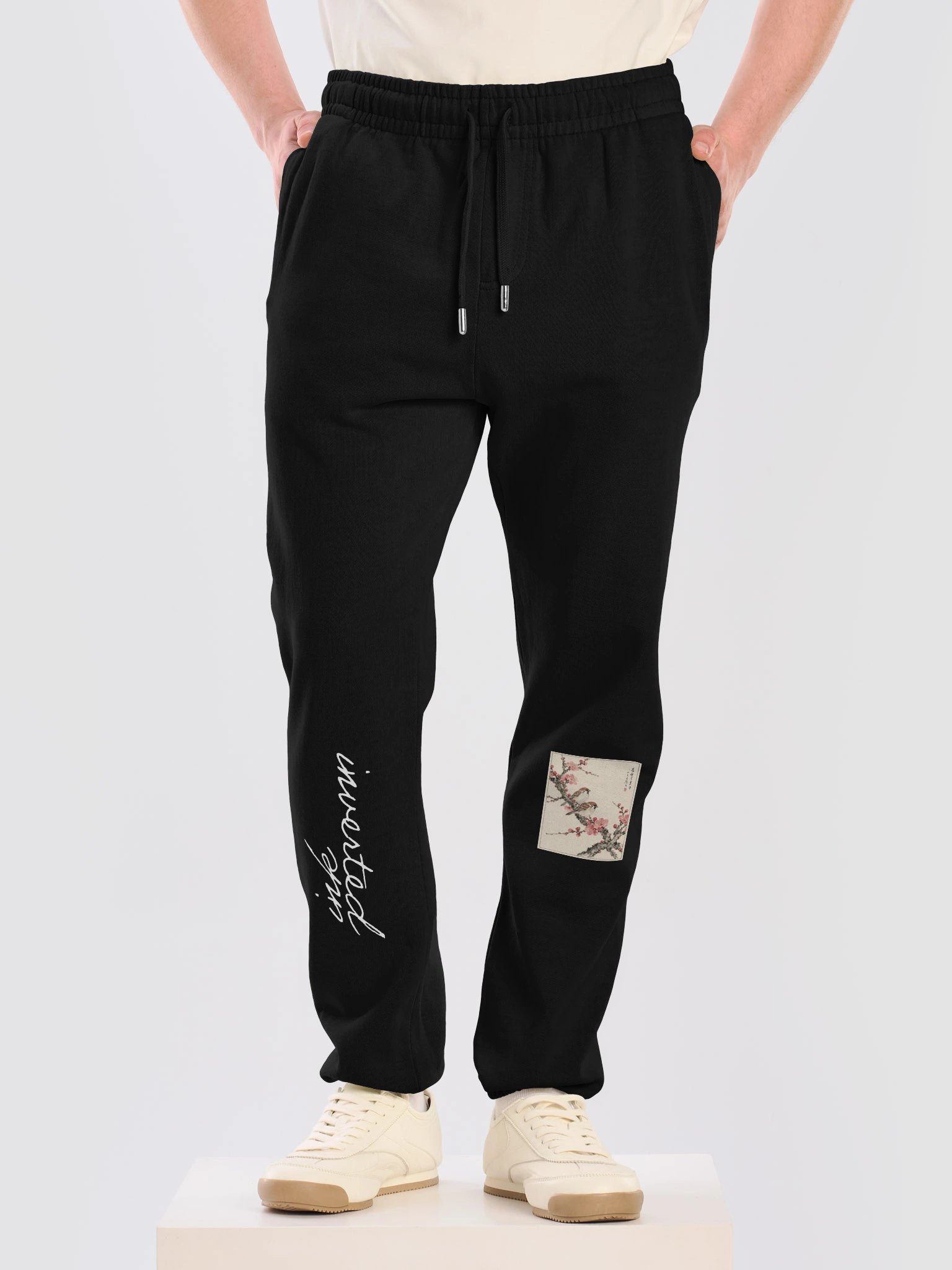 Cherry Blossom Bird Calligraphy Sweatpants product image (3)