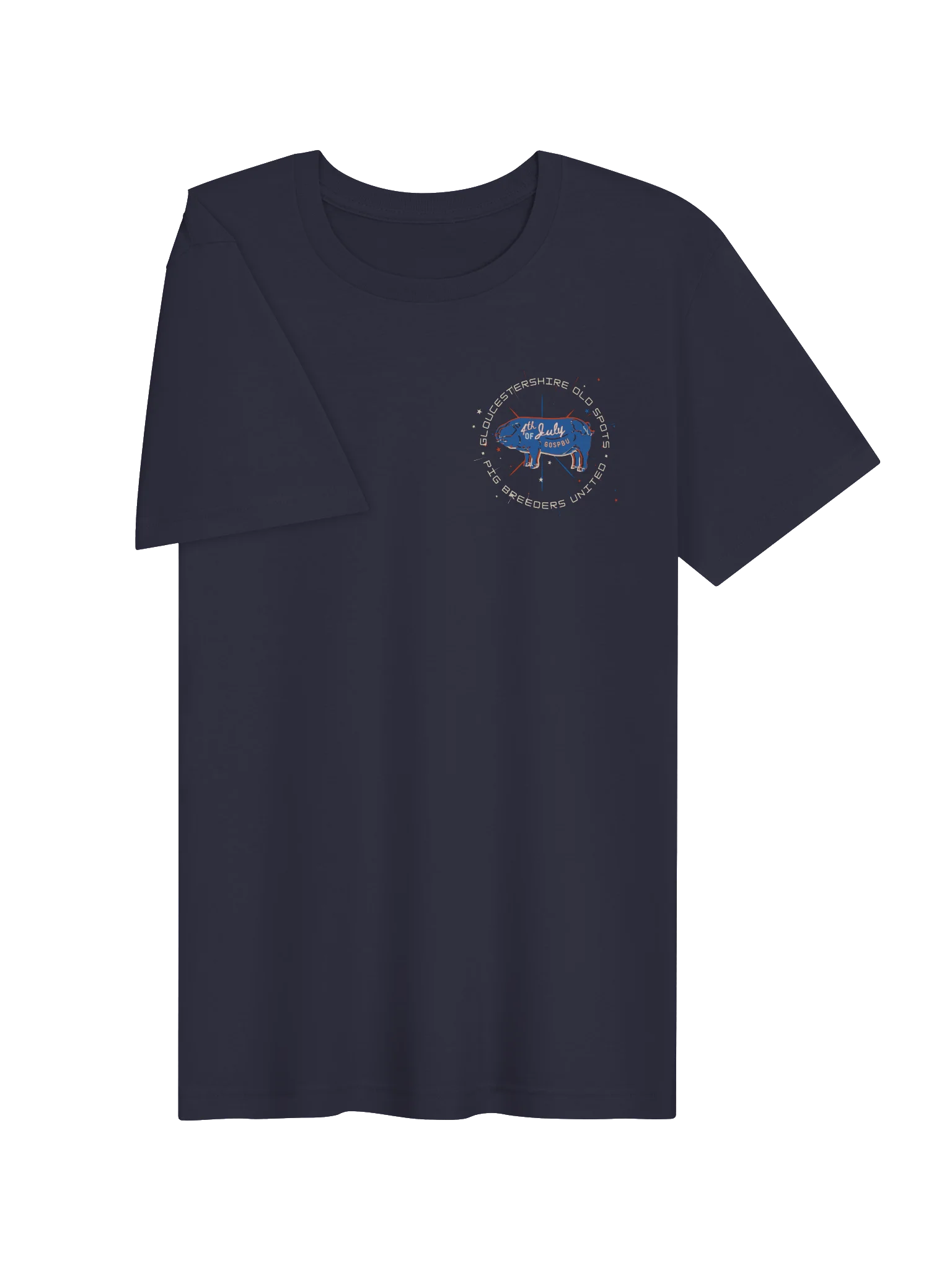 Gloucestershire Old Spots Pig Breeders United Logo Tee product image (3)