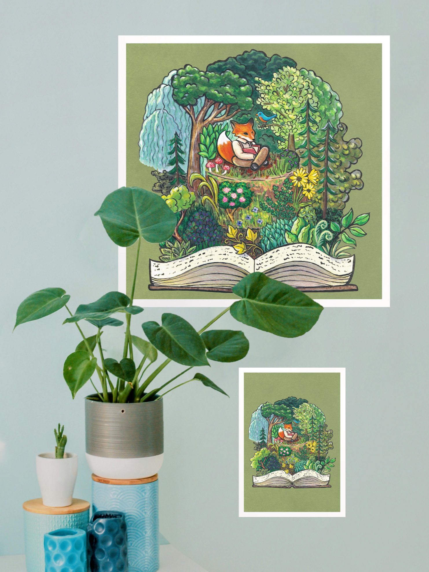 Fantasy Forest Fox Cake - Print product image (1)