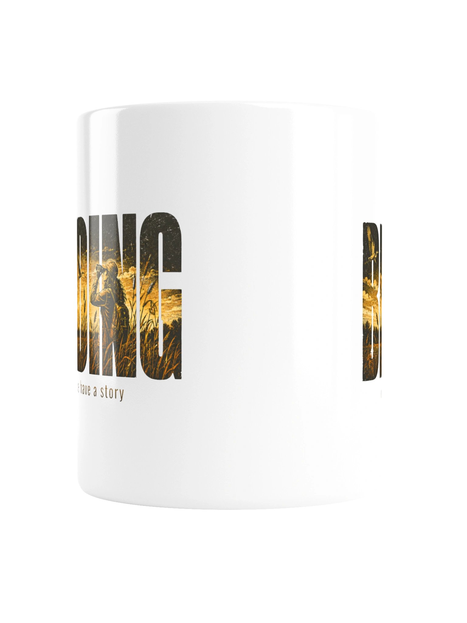 Birding Sunset Ceramic Mug – Nature Scenic Coffee Cup & Birder Gift product image (3)