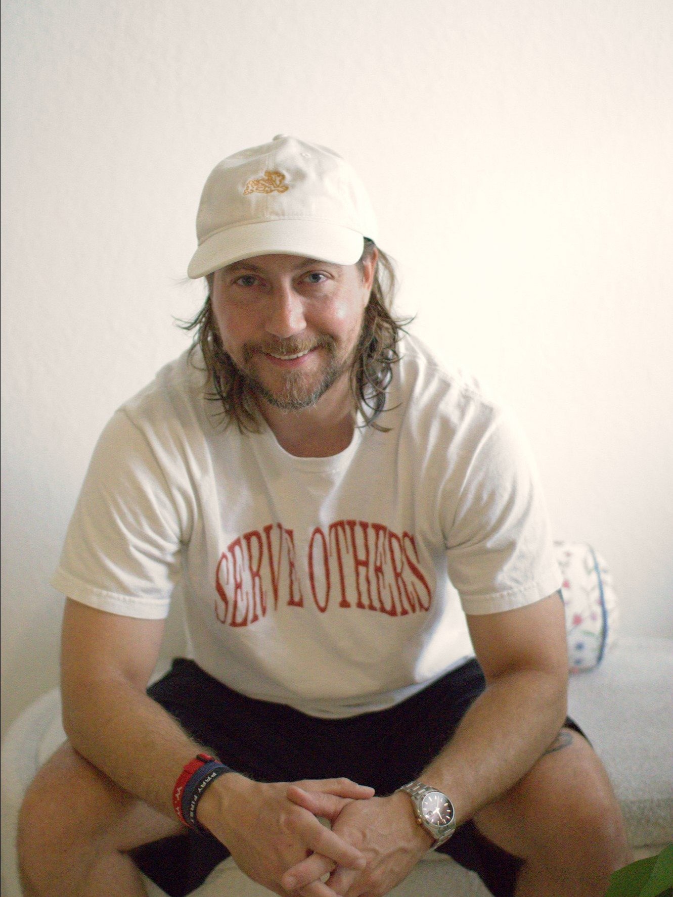 THE LAMB DAD CAP — WHITE / GOLD product image (2)