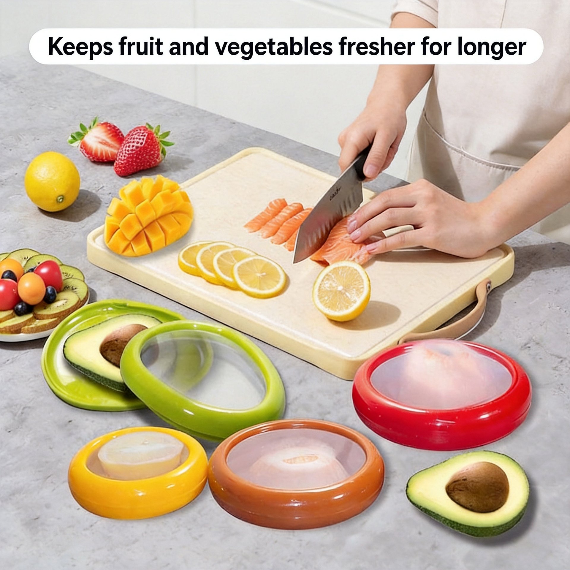 Eco-Friendly Silicone Fruit & Vegetable Storage Containers product image (3)
