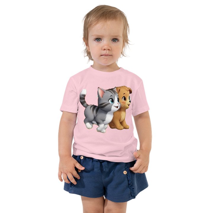 Cute Kitten & Puppy Toddler Tee product image (1)