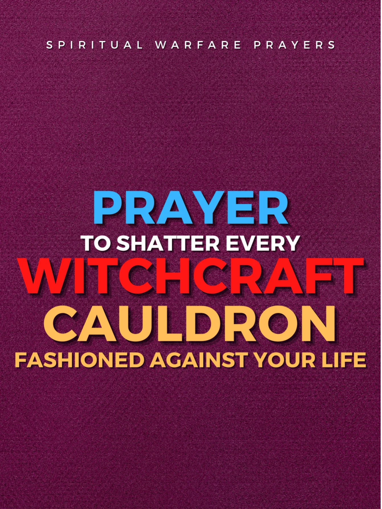 Prayer Against Witchcraft Cauldron product image (1)
