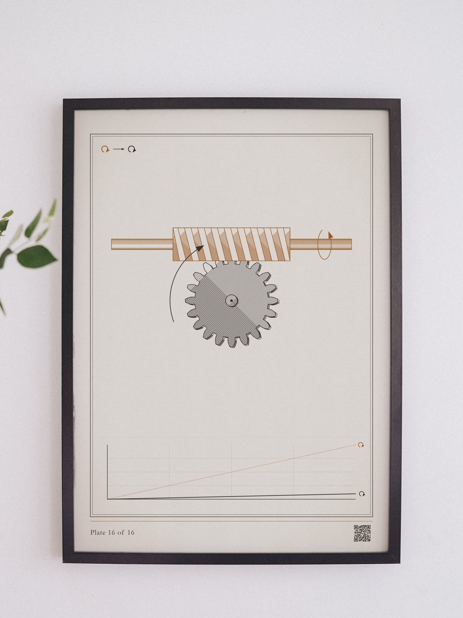 Worm gear print, 12 x 16 in · MOTION 16 product image (6)