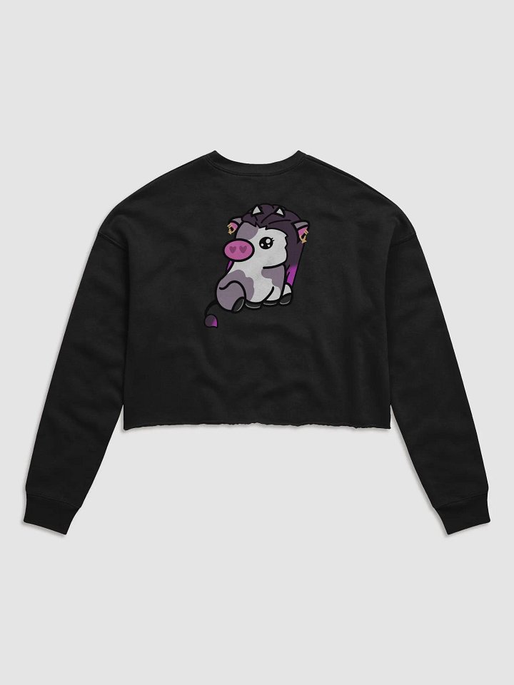Reyna Cow (Front + Back) Crewneck Crop Top product image (2)