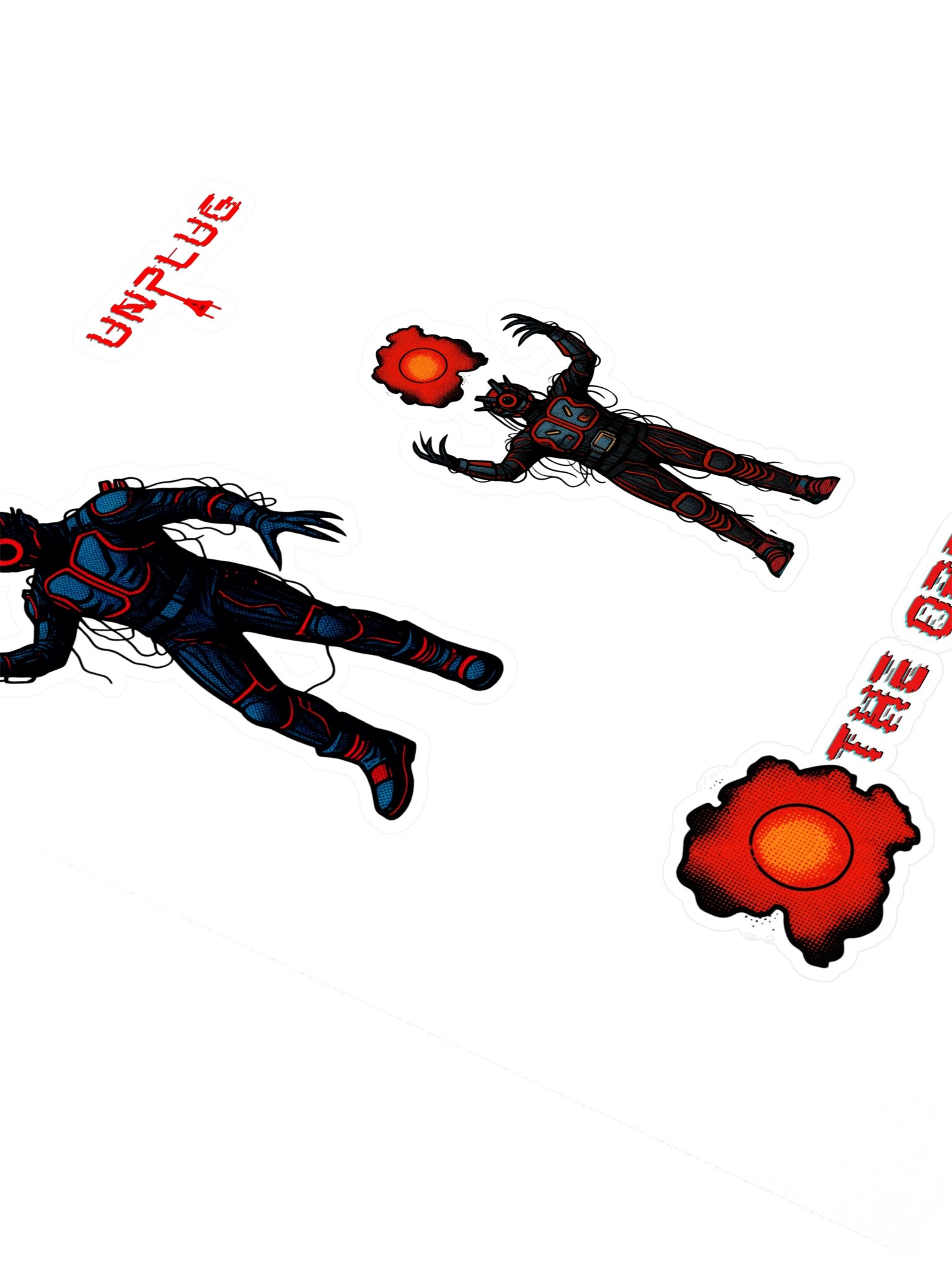 UNPLUG Themed Comic Sticker Sheet 3 product image (2)
