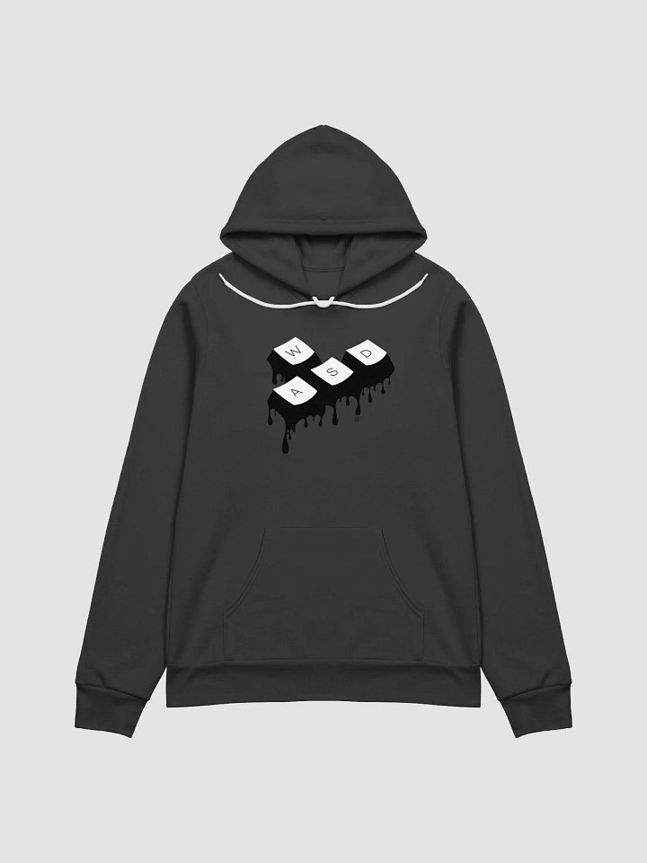 Men Hoodie Soft - WASD B&W Drip Keys product image (1)