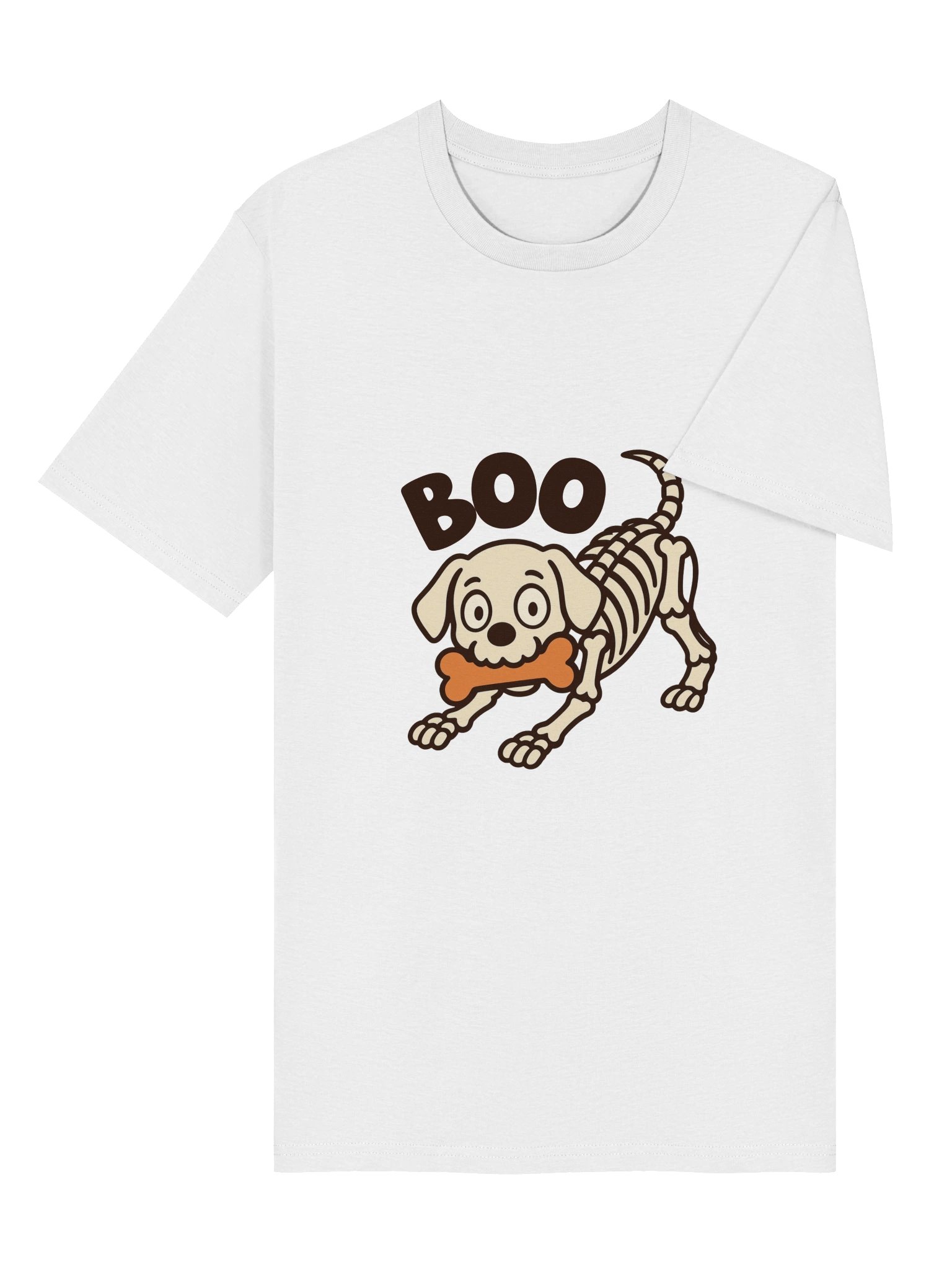 BOO Bone Dog Skeleton Halloween Tee product image (3)