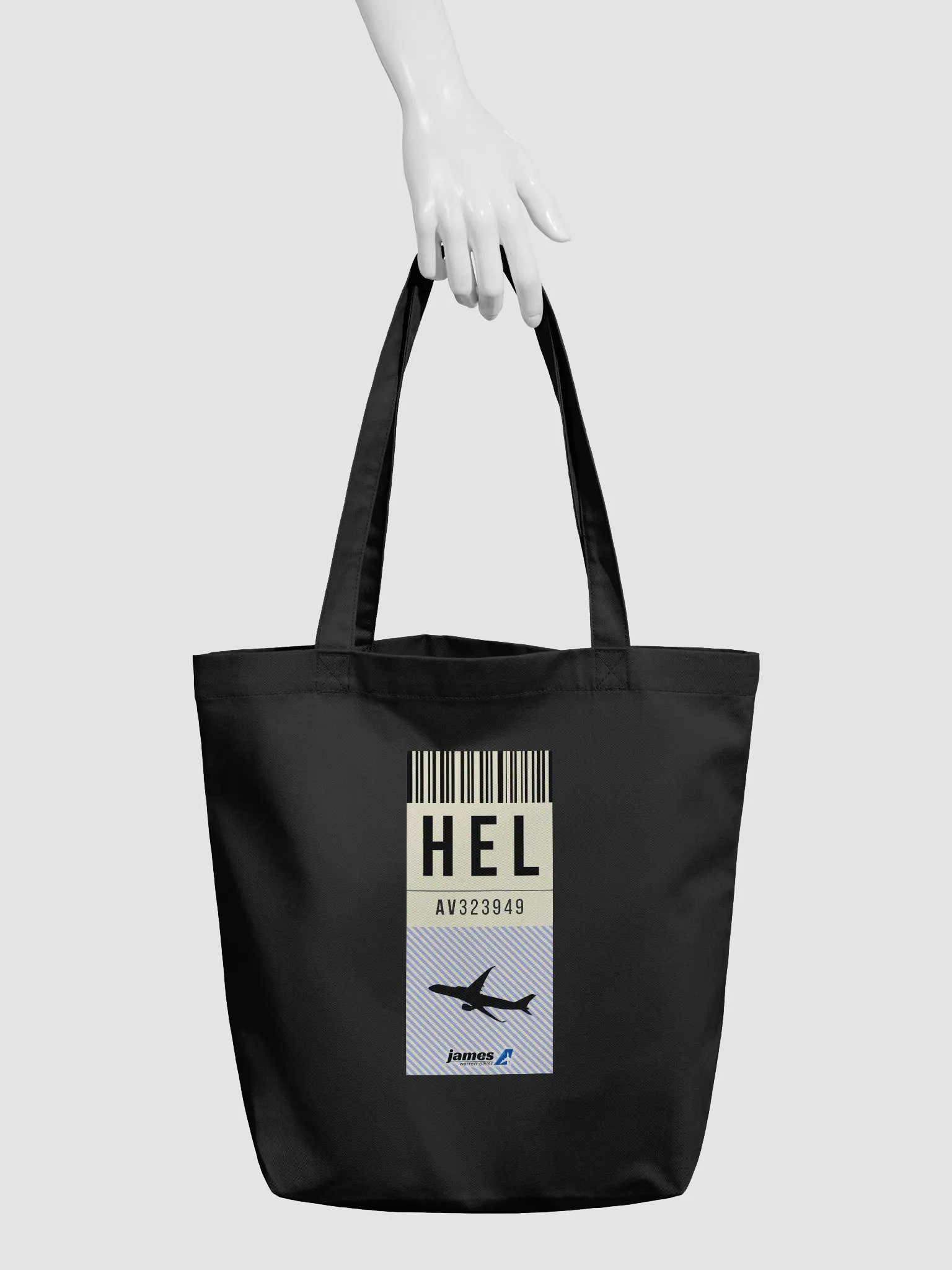 Helsinki (HEL) Stylish Luggage Tag Tote Bag product image (3)