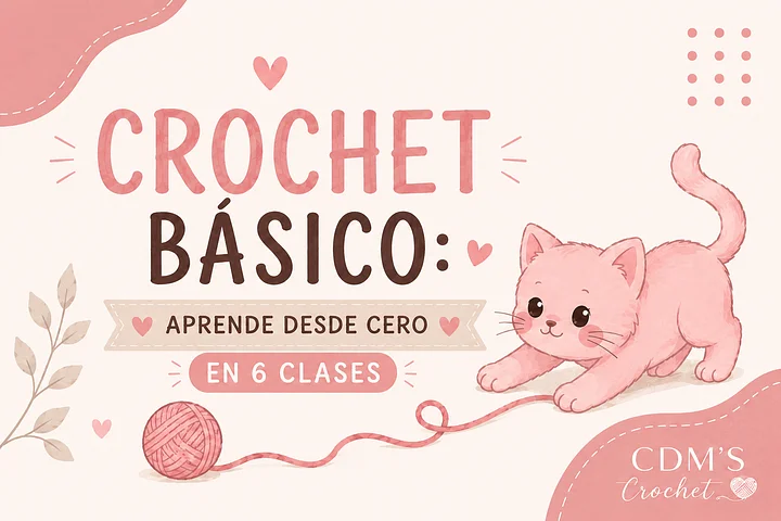Crochet Básico desde Cero en 6 Clases product image (1)