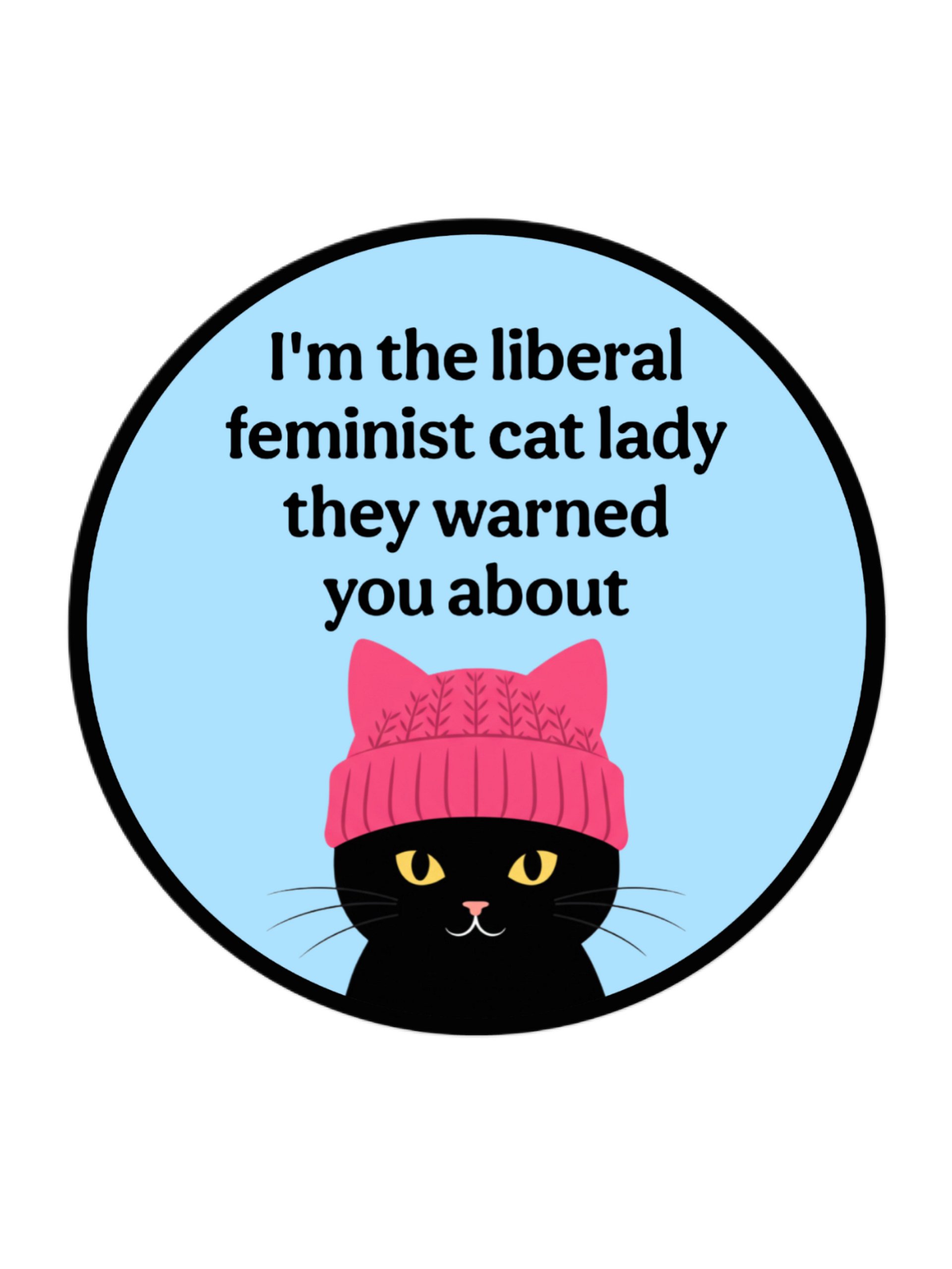 Liberal Feminist Cat Lady magnet product image (1)
