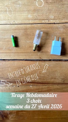 🔮 Votre tirage Hebdo ✨
🃏 Semaine du 27 Avril 2026 🫶🏼
⚡️ URANUS en  GEMEAUX ⚡️

👉🏼Choisissez la plante l’énergie qui vous appe...