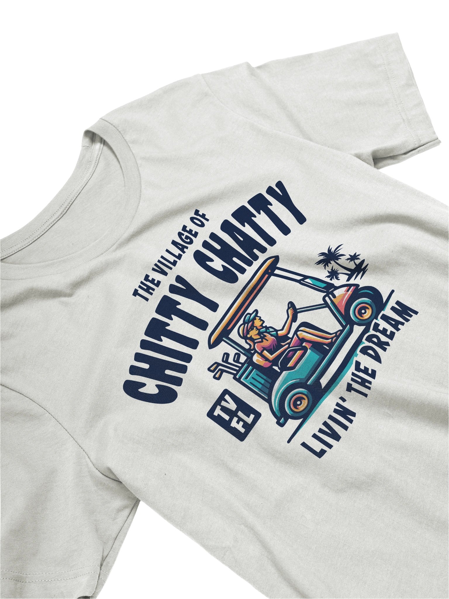 The Village of Chitty Chatty TV FL Golf Cart Design T-Shirt product image (21)