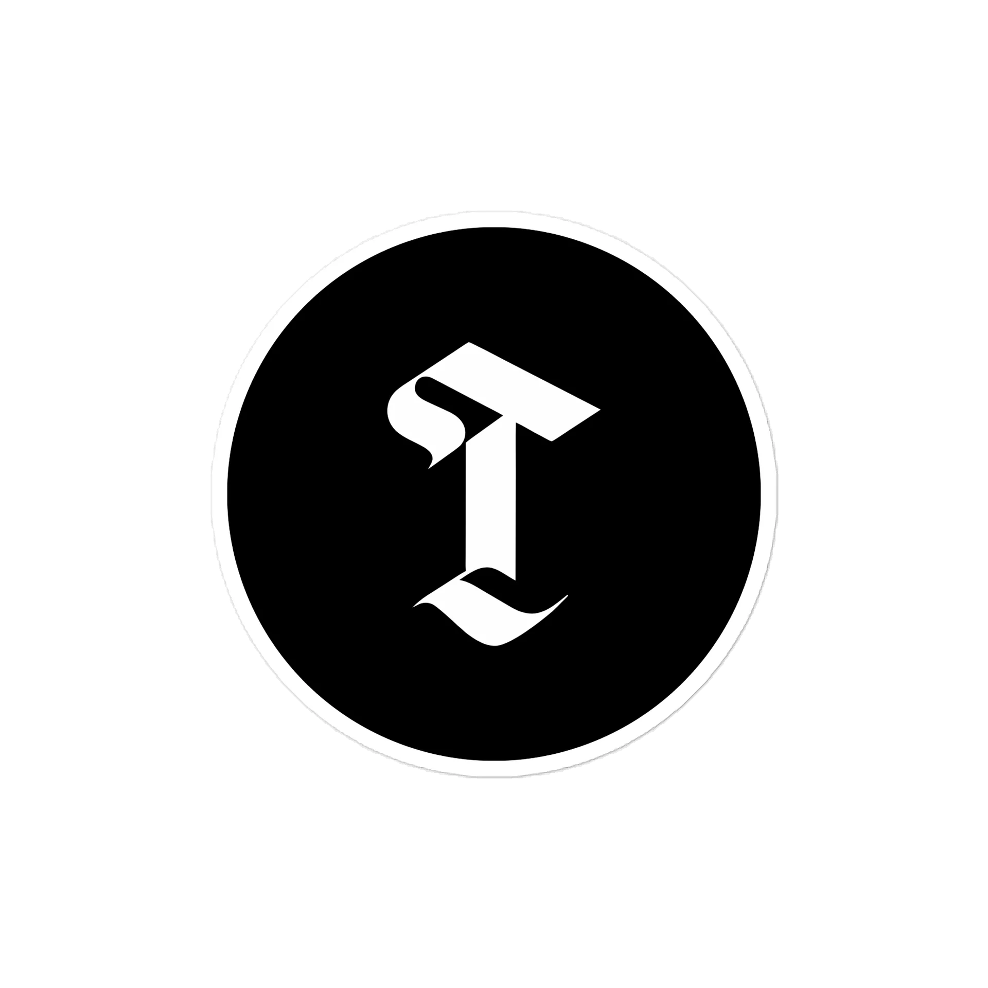 Then & Theory T Sticker, view 3
