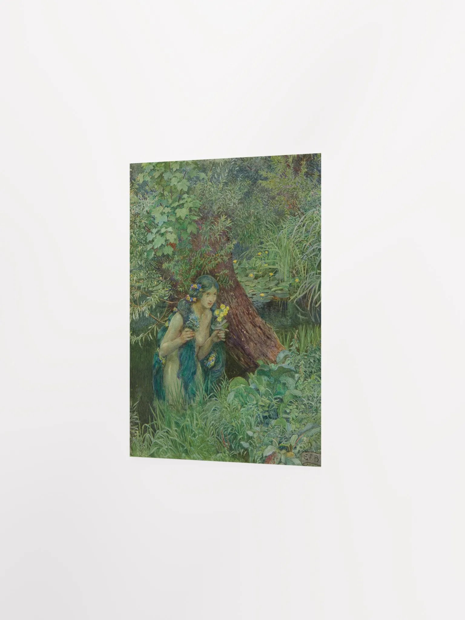 ''With goodly greenish locks, all loose untied'' by Eleanor Fortescue-Brickdale Poster product image (3)