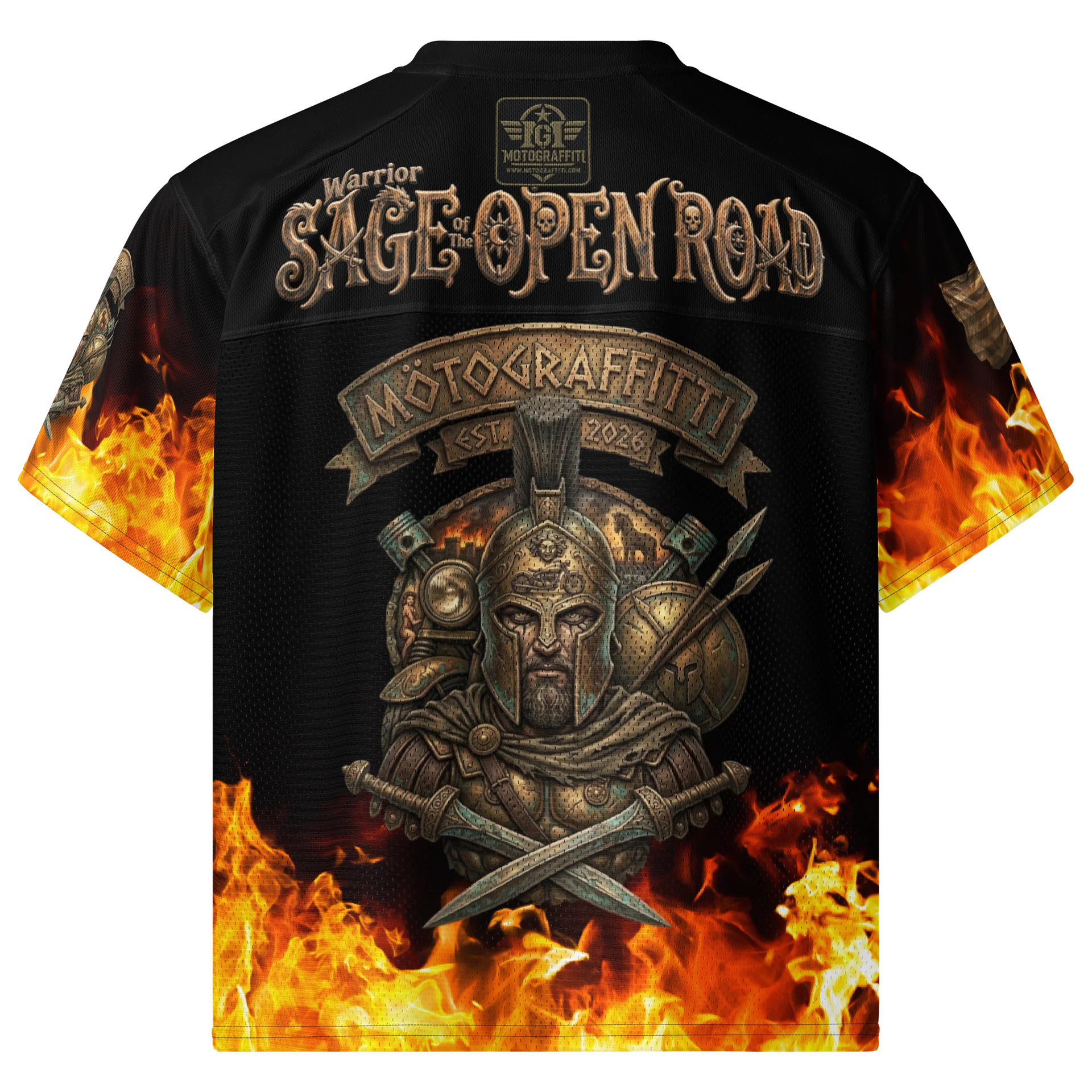 MötoGraffitti Warrior Sage Trojan Warrior Football Jersey product image (2)