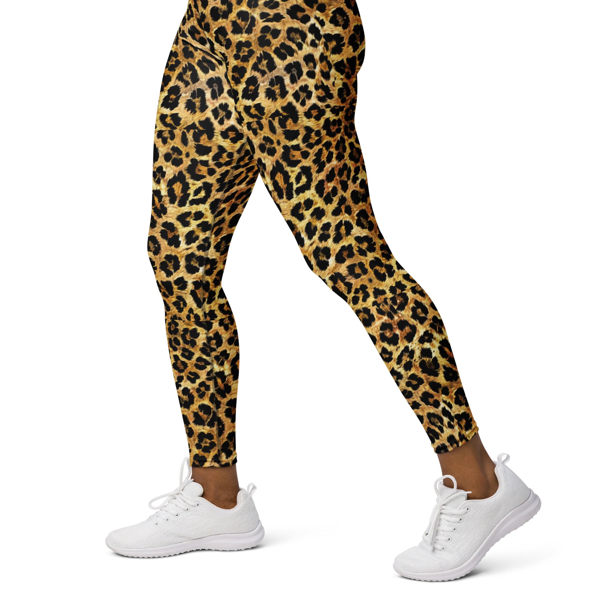 Fierce Catwalk Leopard Print Women’s Leggings product image (3)