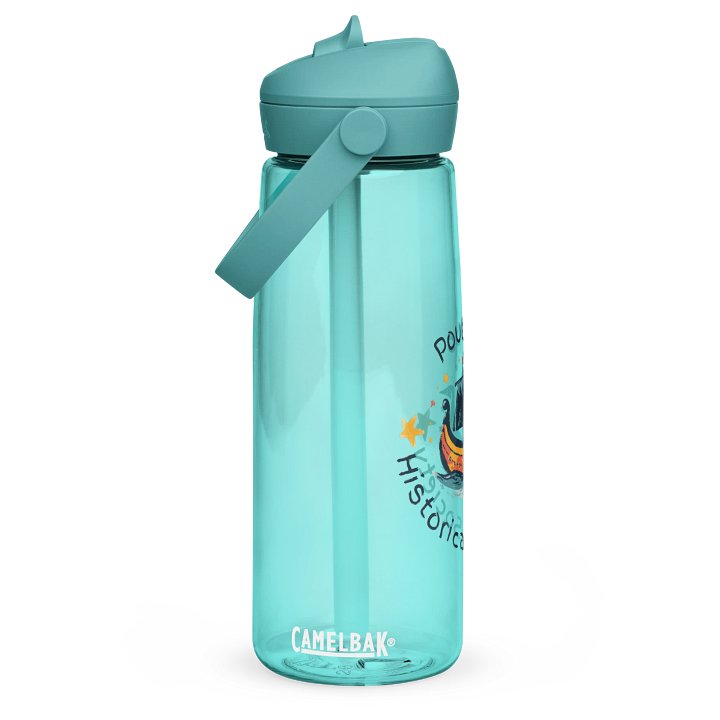 Viking ship Flip Straw Water Bottle product image (1)