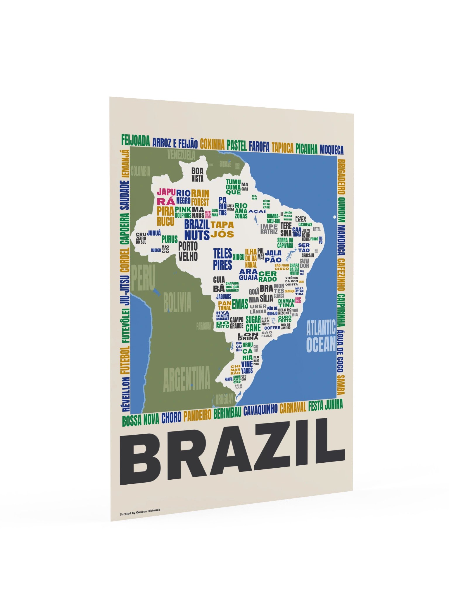 Brazil Word Map Print product image (3)