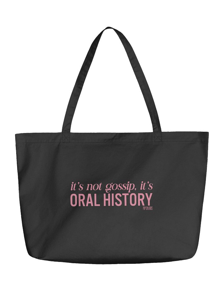 Oral History Black Tote (Pink) product image (1)