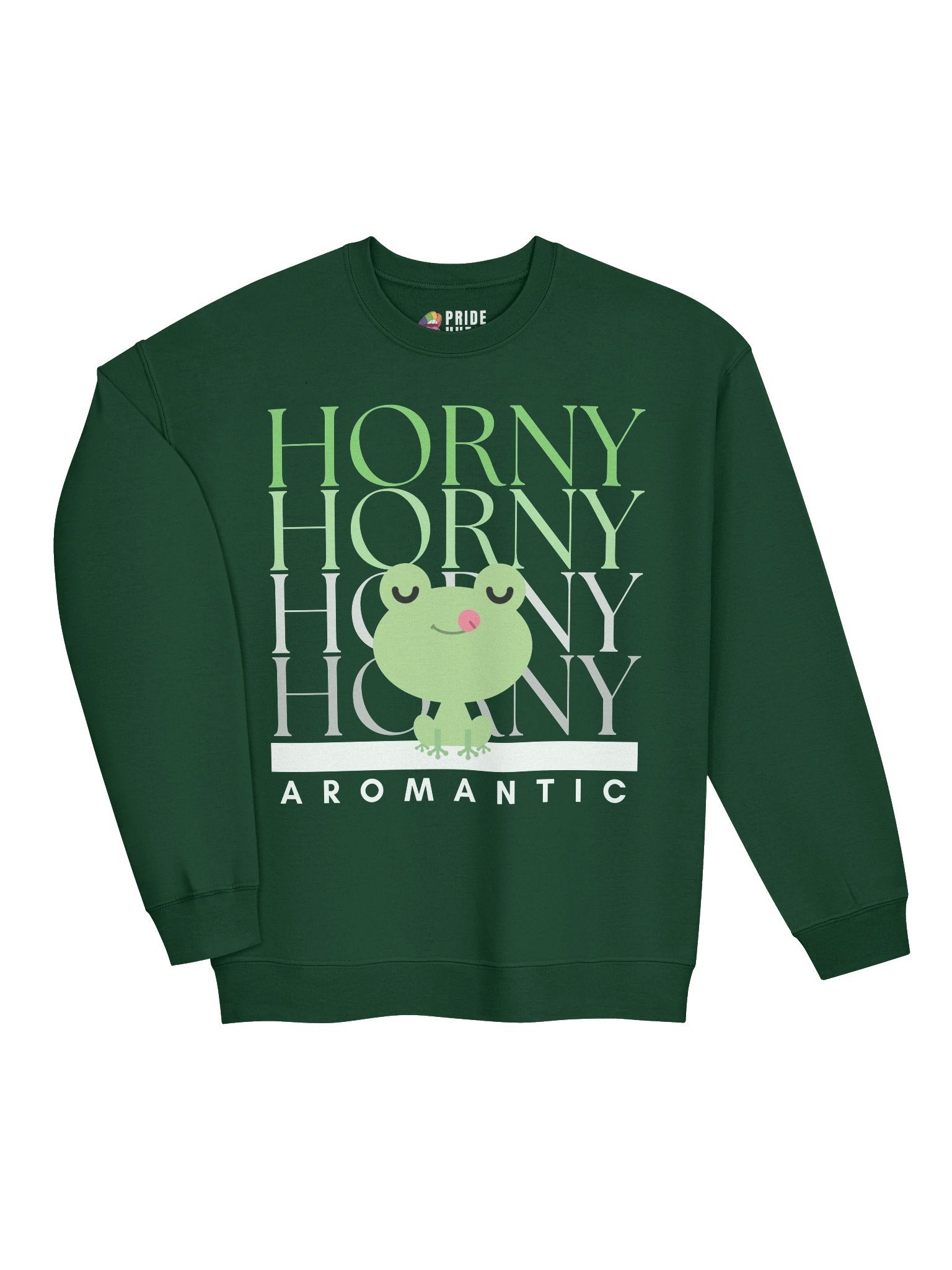 Horny Aromantic 💚 Sweatshirt product image (3)